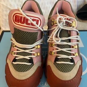 Gucci Pink and Green Women's Sneakers